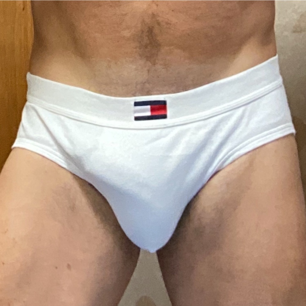 Tommy Hilfiger, vintage white brief ,large
